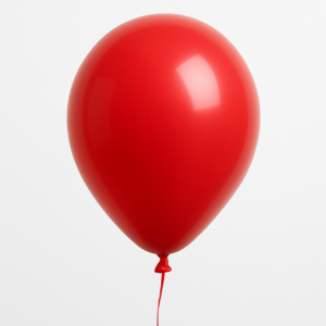 Bolsa de globo de latex rojo