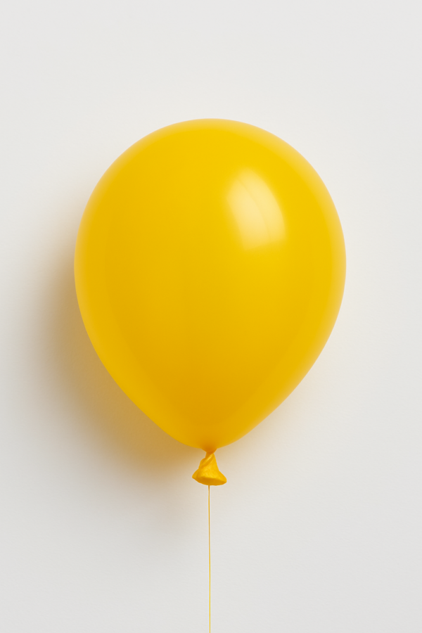Bolsa de globo de latex amarillo