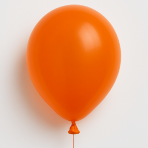Bolsa de globo de latex naranja