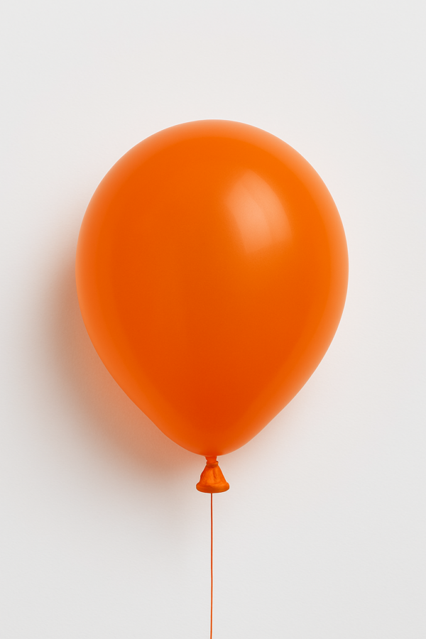 Bolsa de globo de latex naranja