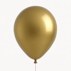 Bolsa de globo de latex dorado cromado