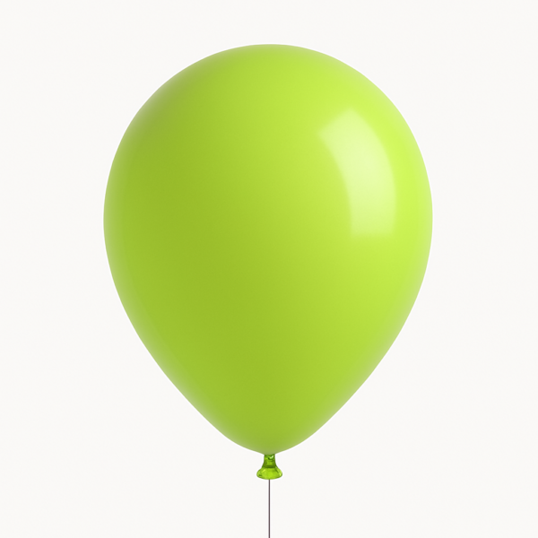Bolsa de globo de latex verde lima