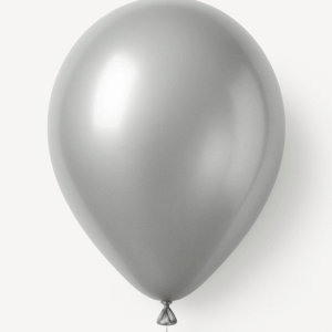 Bolsa de globo de latex plata